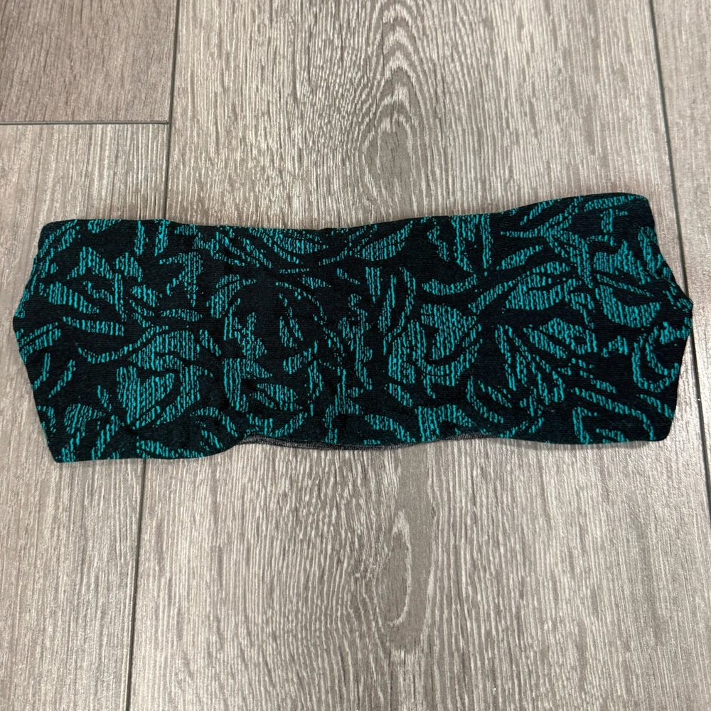 Lululemon Fringe Fighter Headband Thrive Viridian Green Black / Heathered Black - Picture 6 of 7